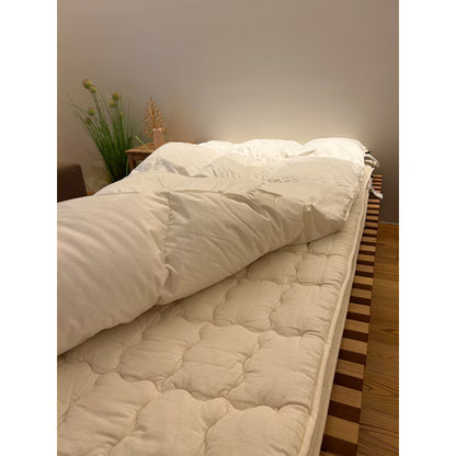 【日の本寝具】60サテン フランスマザーダック羽毛布団