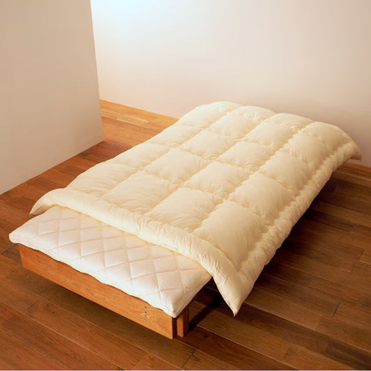 【日の本寝具】防ダニ掛け布団 (さらさらコットン× ダクロン® FRESH 7穴 中わた）