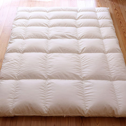 【日の本寝具】ハンガリーホワイト マザーグースダウン93％×ふわふわ 洗える羽毛布団・アルティキルト