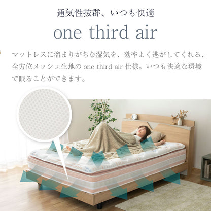 【源ベッド】咲夜Noway!｜ 日本製 ピロートップ仕様 高級ホテルの寝心地 ポケットコイルマットレス コンパクト梱包