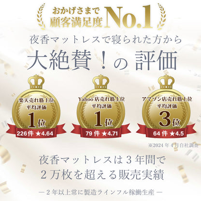 【源ベッド】咲夜レアル｜ ポケットコイルマットレス 6.7インチ｜日本製｜高評価モデル